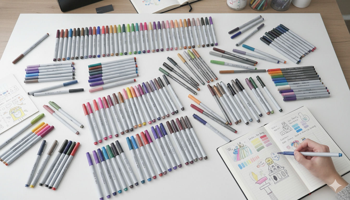 Markers and Pens Collection